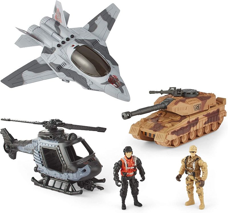 Photo 1 of True Heroes Multi Vehicle Military Playset
