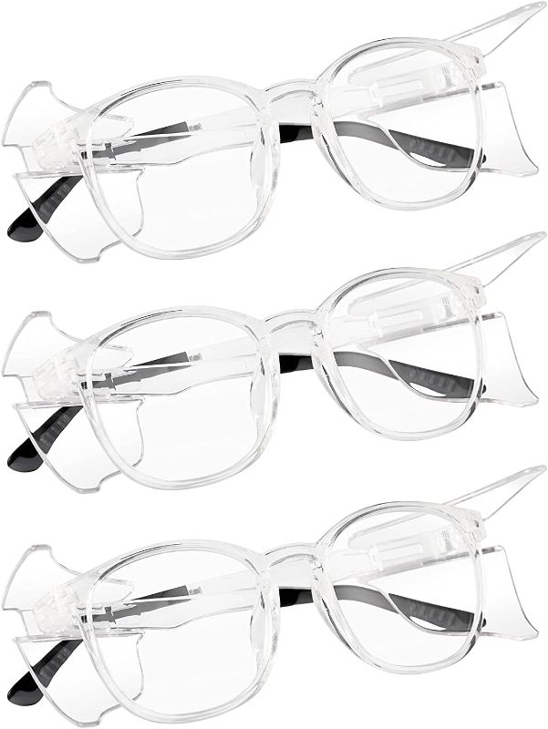 Photo 1 of LANON 3 Pack Anti-Fog Safety Goggles with Detachable Side Shields, Scratch-Resistant, Impact-Resistant 