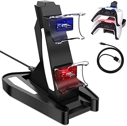 Photo 1 of Find-MyWay PS5 Controller Charger, Dual USB Charging Station for Playstation 5 Dual Sense Controller Charger Charging Dock Station Stand with LED Indicator, Compatible for Sony PS5 Controller 