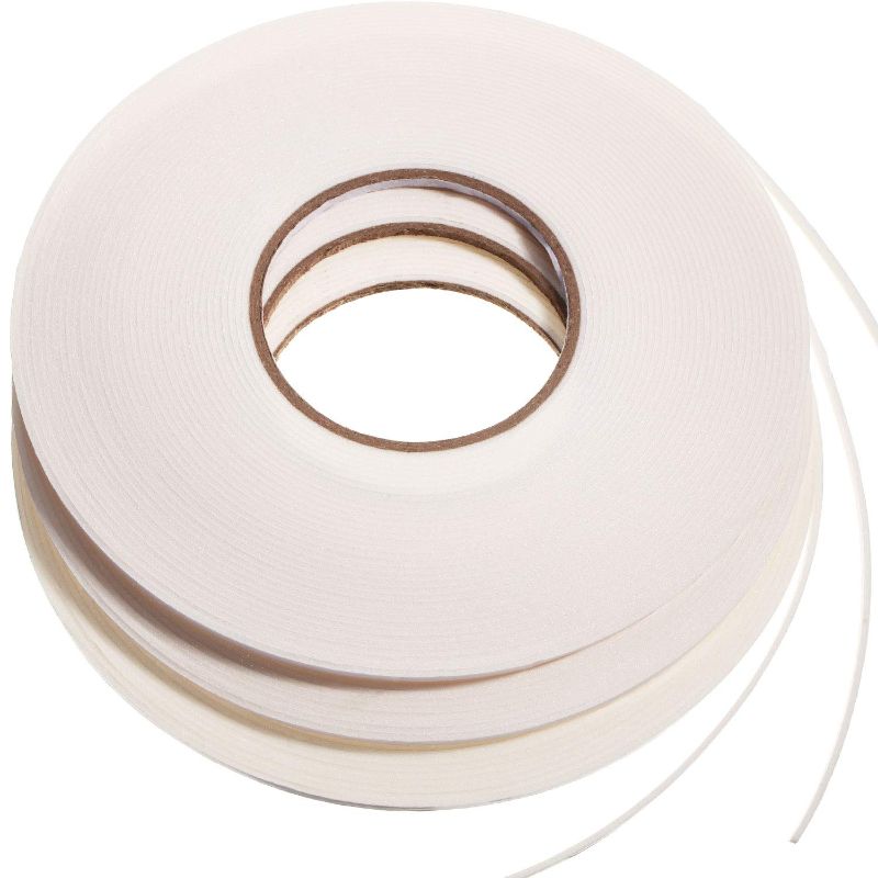 Photo 1 of 3 Rolls Double Sided Foam Tape PE Roll Foam Tape Double Faced Sponge Adhesive Mounting Tape (White, 1/8 Inch by 50 Feet)