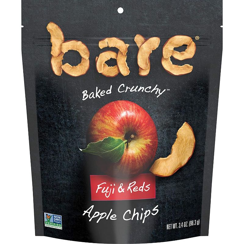 Photo 1 of Bare Baked Crunchy Apple Chips, Fuji & Reds, Gluten Free, 3.4 Oz(Pack of 6) Best By: 08/
