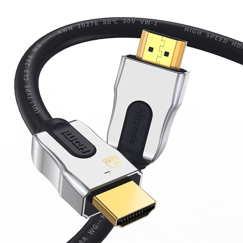 Photo 1 of 4K HDMI Cable,HDMI 2.0 Cable 3ft CL3 Rated 18Gpbs High Speed 28AWG Supports 2160p ARC 3D HDR Ethernet HDCP 2.2 for TV