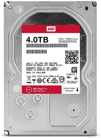 Photo 1 of Western Digital Red Pro 4TB 3.5-Inch 7200rpm 64MB Cache NAS Hard Drive 