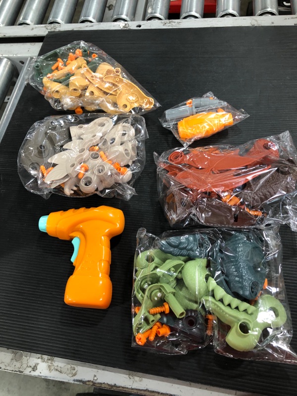 Photo 1 of Sarpan Take Apart Dinosaurs Toys with Electric Drill for Kids 3 4 5 6 7 Years Old, STEM Educational Learning Building Construction Set Birthday for Toddlers Boys Girls Ages 3-8 (B)
