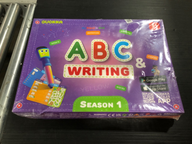 Photo 2 of QUOKKA 2 Sets of Handwriting Practice Busy Book for Kids 4 5 Year Old - 24 Activities on Large Boards & 4 Markers Learn to Write - Montessori ABC Learning for Toddlers Toy 6-8 - Letter Tracing Game
