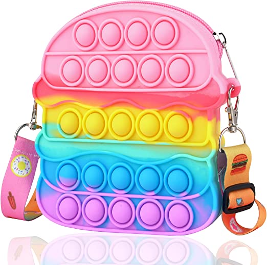 Photo 1 of  Pop Purse Fidget for Little Girls,Cute Toddler Crossbody Purse Bag Back to School Supplies Gifts