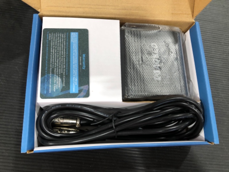 Photo 1 of Aokeo 1-Channel 48V Phantom Power Supply with Adapter, Bonus+XLR 3 Pin Microphone Cable for Any Condenser Microphone Music Recording Equipment
