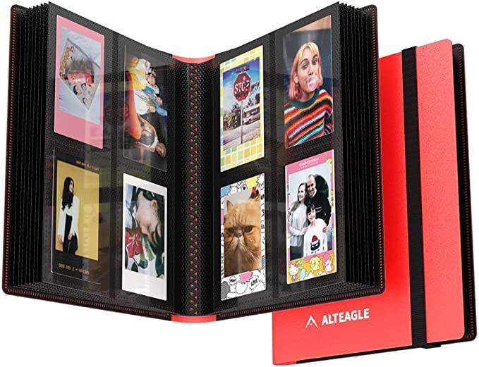 Photo 1 of Alteagle 160 Pockets Mini Photo Album, Kpop Photocard Holder Book, for Polaroid, Instax Mini?Kpop Photos and TCG 2 pack
