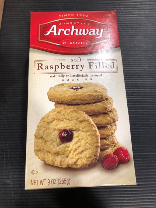 Photo 2 of Archway Cookies, Soft Raspberry Filled, 9 Ounce (Pack of 9) EXP DATE: AUG 20 2022
