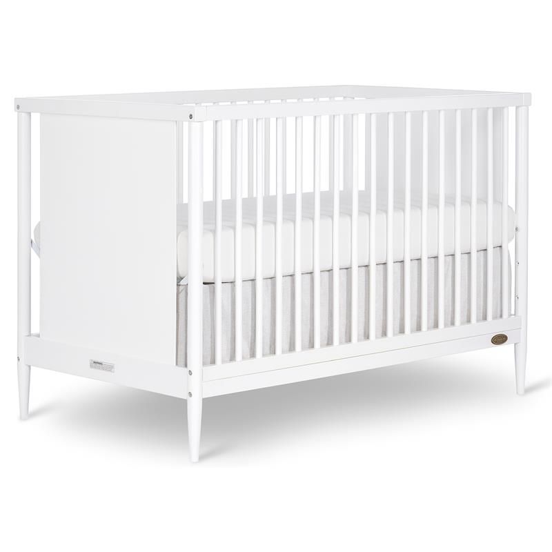 Photo 1 of Dream On Me Clover 4-in-1 Modern Island Crib with Rounded Spindles/Convertible Crib/Mid-Century Meets Modern/Coordinates with The Clover Changing Table in White
