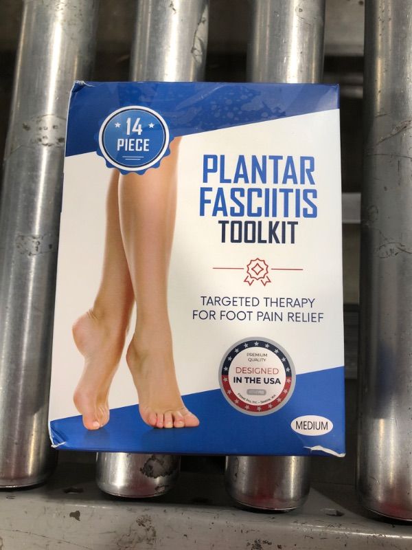 Photo 2 of Plantar Fasciitis Foot Pain Relief 14-Piece Kit – Premium Planter Fasciitis Support, Gel Heel Spur & Therapy Wraps, Compression Socks, Foot Sleeves, Arch Supports, Heel Cushion Inserts & Heel Grips
