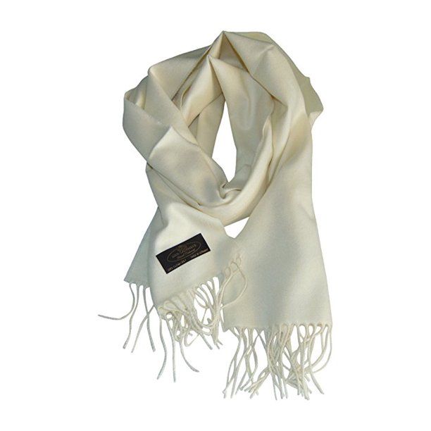 Photo 1 of Annys Super Soft 100% Cashmere Scarf 12 X 72 with Gift Bag (OFF WHITE)