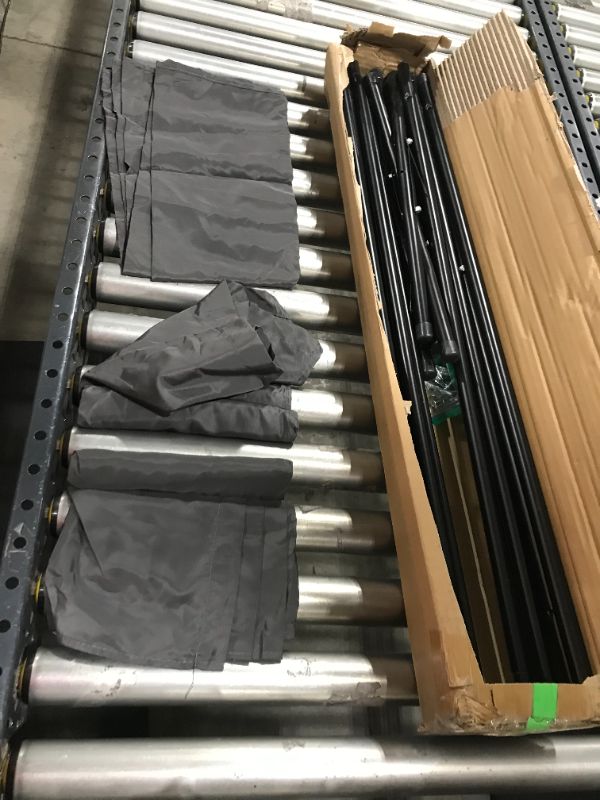 Photo 1 of ACTREY Outdoor/Indoor Room Divider (3-Panel), Folding Partition Privacy Screen for Office, School,Studio, Conference,Classroom, Dorm Room, Kids Room-102 W X 16" D x 71" H (Dark Grey)
