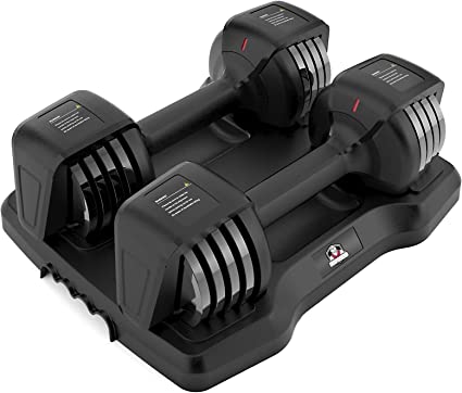 Photo 1 of Adjustable Dumbbell, HAPBEAR 12.5/25 LBS Adjustable Exercise Dumbbell Set, Adjustable Weight by Turning Handle, Free Weight Set for Gym Home Men Women Fitness
