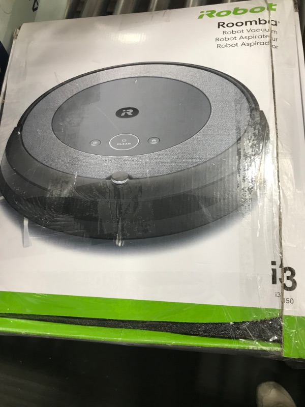 Photo 1 of iRobot Roomba i3 EVO (3150) Wi-Fi Connected Robot Vacuum – Now Clean by Room with Smart Mapping Works with Alexa Ideal for Pet Hair Carpets & Hard Floors, Roomba i3
