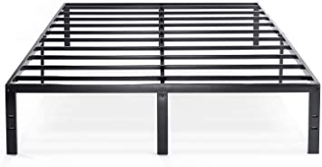 Photo 1 of Best Price Mattress 14 Inch Metal Platform Beds w/Heavy Duty Steel Slat Mattress Foundation (No Box Spring Needed), Black FULL SIZE
