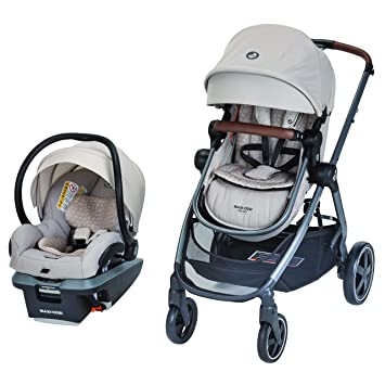 Photo 1 of Maxi-Cosi Zelia™²Max 5-in-1 Modular Travel System, Baby Travel System, Infant Car Seat & Stroller Combo, Topia Tan
