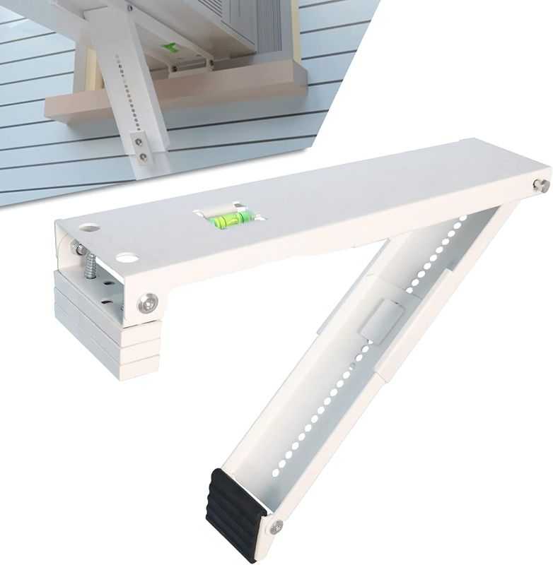 Photo 1 of Air Conditioner Support Bracket Extra Large,Universal Window AC Support Bracket with Upgraded Extension Leg, Air Conditioner Bracket Up to 110 lbs, for 5,000 to 12,000 BTU AC Unit
