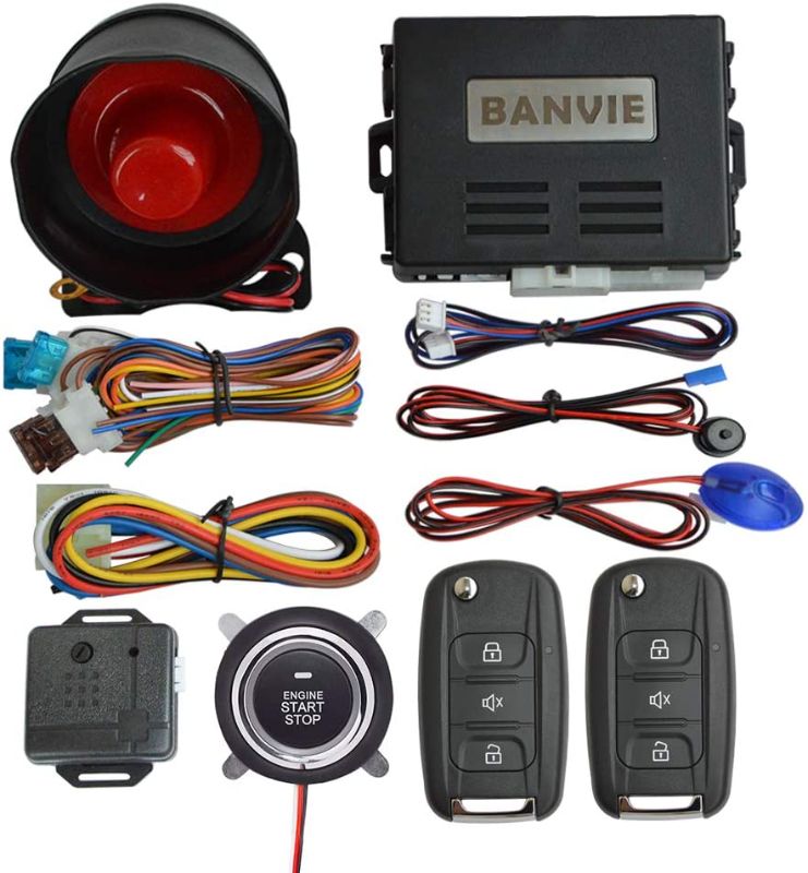 Photo 1 of BANVIE Car Alarm System with Remote Start kit & Push to Engine Start Stop Button
