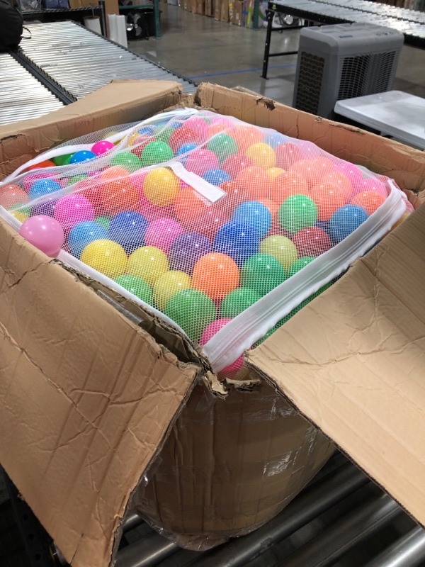 Photo 2 of Amazon Basics BPA Free Plastic Ball Pit Balls with Storage Bag