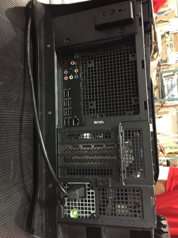 Photo 1 of Alienware Aurora R14 Liquid Cooled Gaming Desktop - AMD Ryzen 9 5900, 32GB 3466MHz RAM, 1TB SDD + 2TB HDD, NVIDIA GeForce RTX 3080 10GB GDDR6X Graphics, VR Ready, USB-C, Windows 11 Home – Black READ CLERK NOTES!
