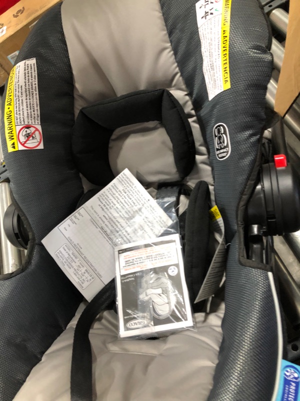 Photo 2 of Graco FastAction Fold Jogger Travel System | Includes the FastAction Fold Jogging Stroller and SnugRide 35 Infant Car Seat, Gotham
