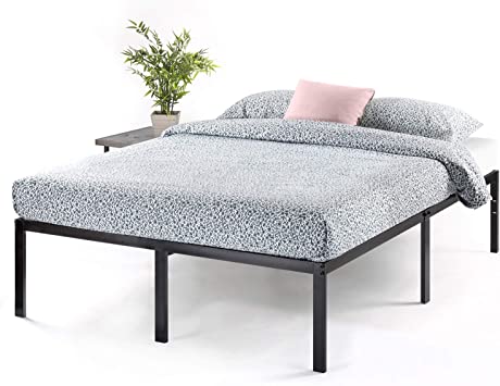 Photo 1 of Best Price -Mattress 18 Inch Metal Platform Bed, Heavy Duty Steel Slats, No Box Spring Needed, Easy Assembly, Black, Twin
