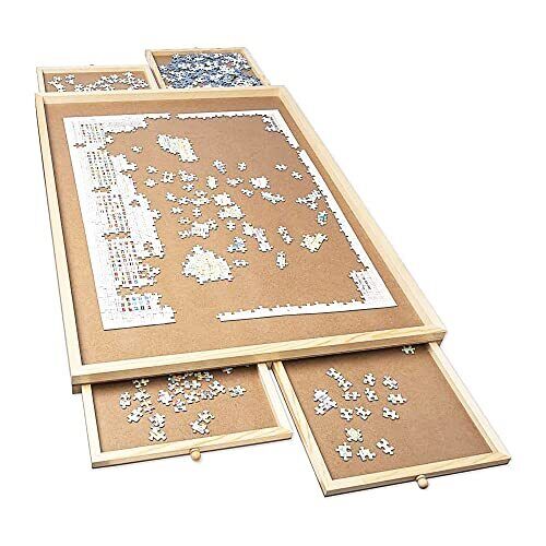 Photo 1 of 1000-Piece Sets Mayfair Products Jigsaw Puzzle Board - Portable Wooden Holder...
