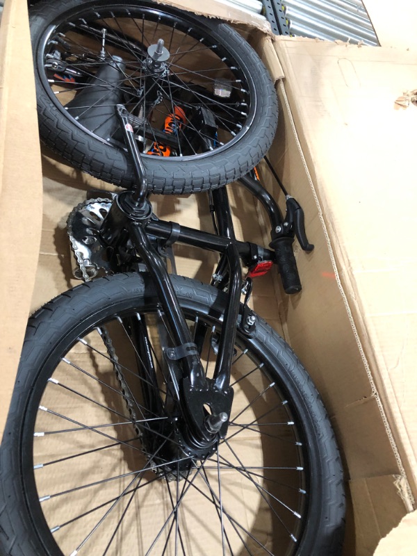 Photo 2 of Mongoose Switch BMX Bike for Kids, 18-Inch Wheels, Includes Removable Training Wheels , Black
