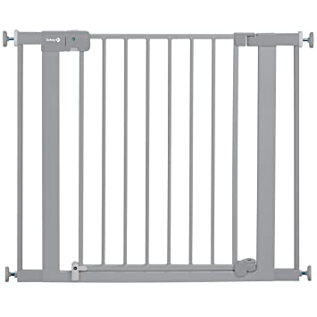 Photo 1 of Safety 1st Easy Install Auto-Close Baby Gate with Pressure Mount Fastening, Grey
