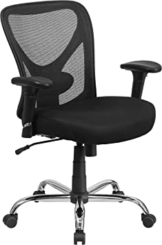 Photo 1 of Flash Furniture Big & Tall Office Chair | Adjustable Height Mesh Swivel Office Chair with Wheels
