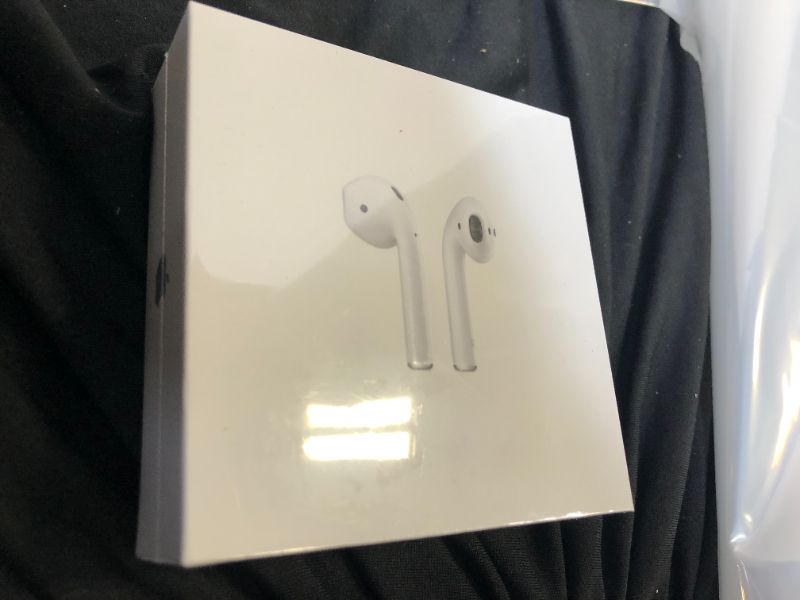 Photo 2 of Apple AirPods (2nd Generation) MV7N2AM/a with Charging Case - Stereo - Wireless - Bluetooth - Earbud - Binaural - in-ear
