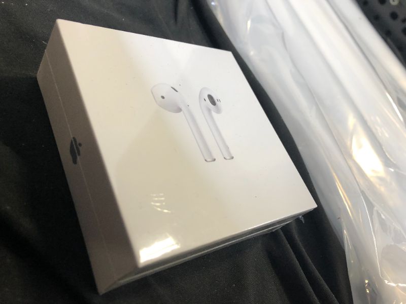 Photo 1 of Apple AirPods (2nd Generation) MV7N2AM/a with Charging Case - Stereo - Wireless - Bluetooth - Earbud - Binaural - in-ear
