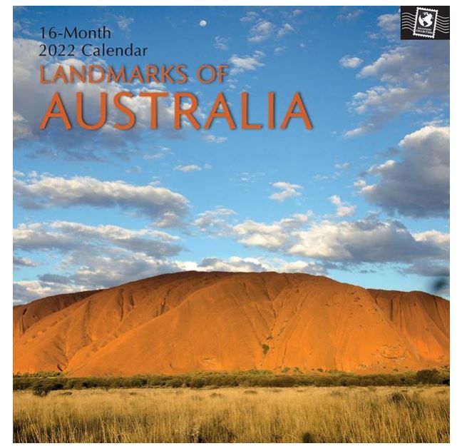Photo 1 of 2021 - 2022 Monthly Travel Wall Calendar, 16 Month, Landmarks of Australia Scenic Theme with Reminder Stickers, 12 x 12 in
