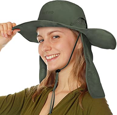 Photo 1 of HITRO Fishing Hat with UPF50+ Nylon Fabric and Mesh Vented Hat Top, Rain Hat, Sun Hat, Bucket Hat for Outdoor

