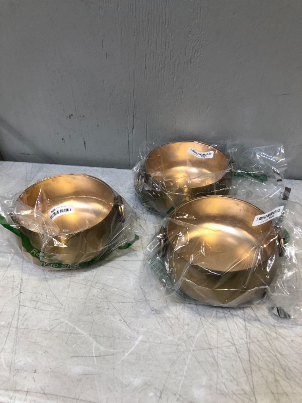 Photo 1 of 3 PACK OF GOLD DISHES DECOR