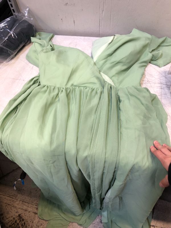 Photo 3 of  Women's Maxi Dress- Green  Size  3XL