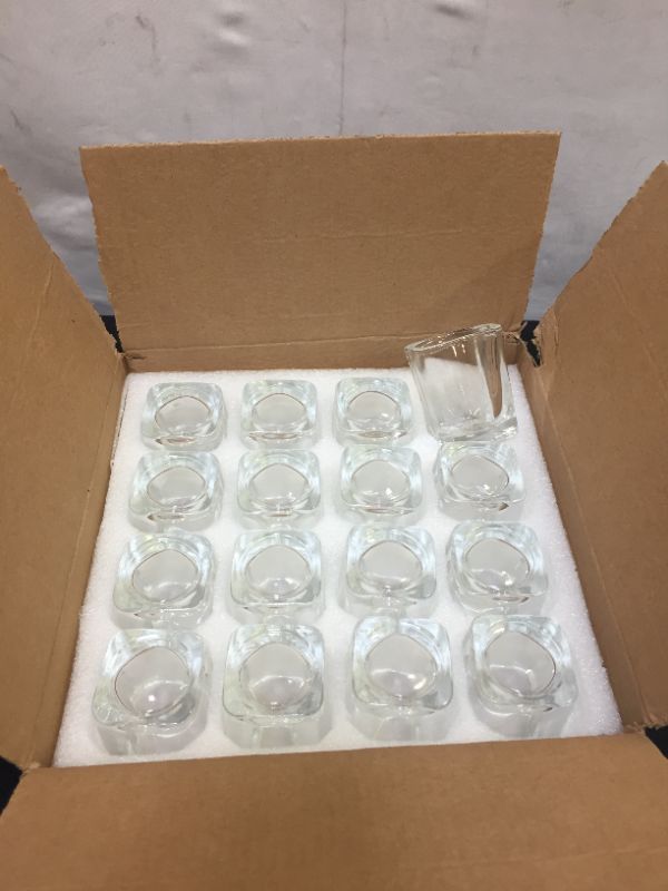 Photo 3 of 2 Ounce Heavy Base Shot Glass Set Mini Glass Cups For Liquor, Double Side Cordial Glasses, Tequila Cups Small Glass Shot Cups Set Of 16