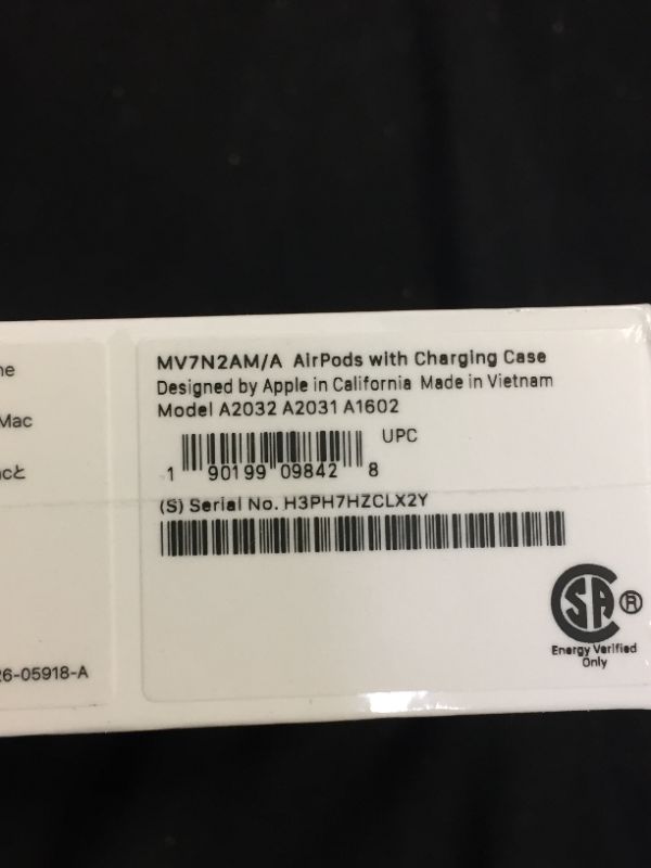 Photo 4 of Apple AirPods (2nd Generation) FACTORY SEALED