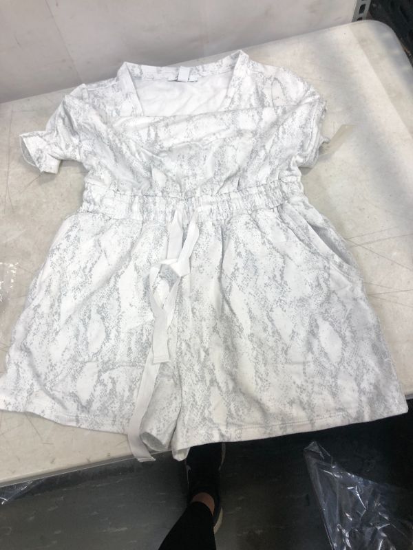 Photo 1 of Daily Ritual Women's Supersoft Terry Short-Sleeve V-Neck Romper XS