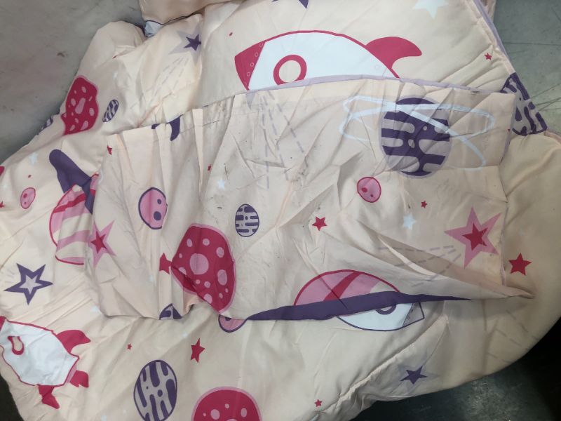 Photo 2 of KIDS COMFORTER (FULL) SPACE THEMED NUDE/PINK