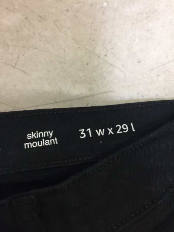Photo 1 of Amazon Essentials Men's Skinny-fit Stretch Jean Black 31 x 29