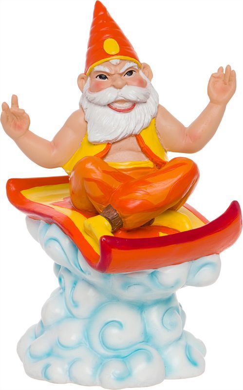 Photo 1 of GreenLighting Magic Carpet Genie Hide Your Key Garden Gnome Hand Painted Statue