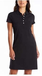 Photo 1 of Nautica Women's Easy Classic Short Sleeve Stretch Cotton Polo Dress