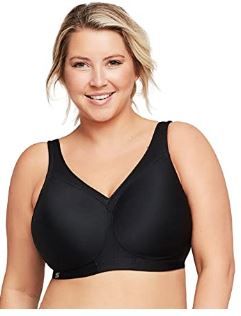 Photo 1 of 46G Glamorise Women's Full Figure MagicLift Plus Size Seamless Wirefree Back Close Sports Bra #1006