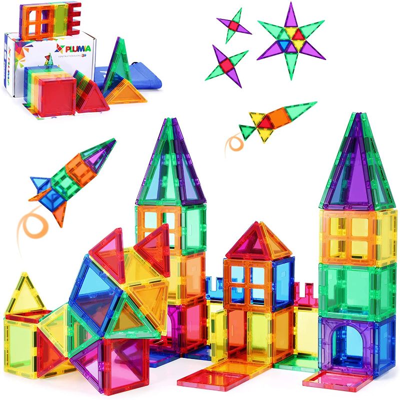 Photo 1 of Magnets for Kids STEM Learning Toys 3D Building Magnetic Blocks Construction Magnet Toys for 3 Years Old Boys and Girls Montessori Toys for Toddlers
