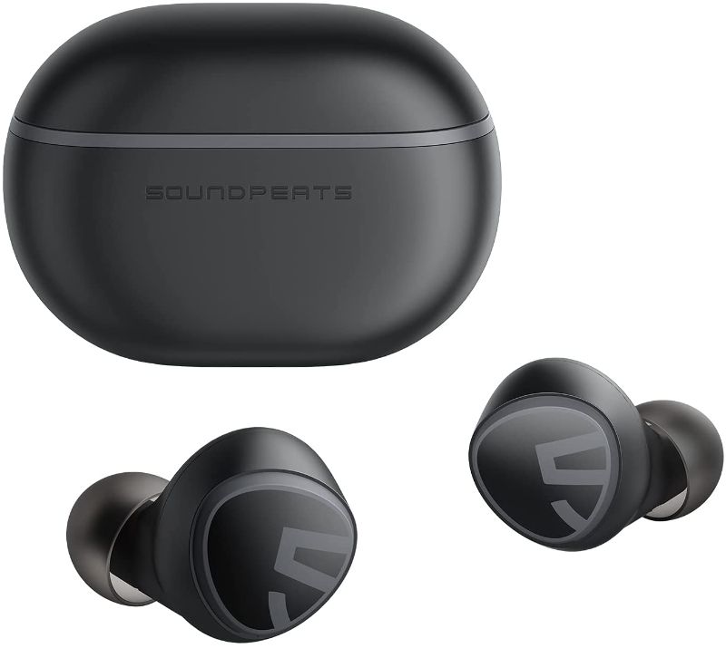 Photo 1 of SoundPEATS Mini Wireless Earbuds Bluetooth 5.2 Headphones in-Ear Stereo Earphones with Speech AI Noise Cancellation for Calls, Touch Control, Total 20 Hours, Twin/Mono Mode
