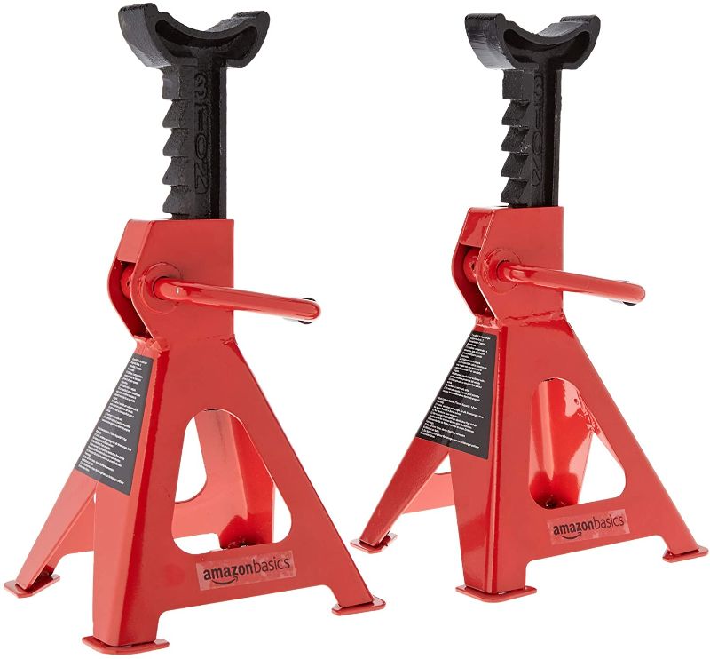 Photo 1 of Amazon Basics Steel Jack Auto Stands, 3 Ton Capacity, 1 Pair

