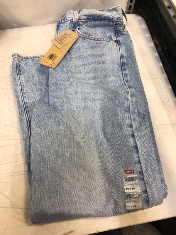 Photo 1 of Levi's Women's High Waisted Straight Jeans - size 30 x 29 
