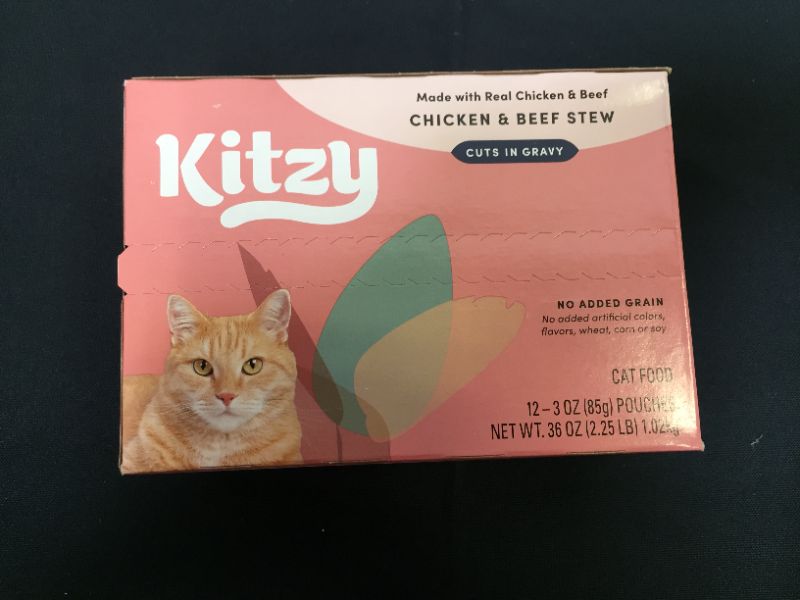 Photo 3 of Amazon Brand - Kitzy Wet Cat Topper, Cuts in Gravy, No Added Grain, 12-3 OZ (12 Count)
